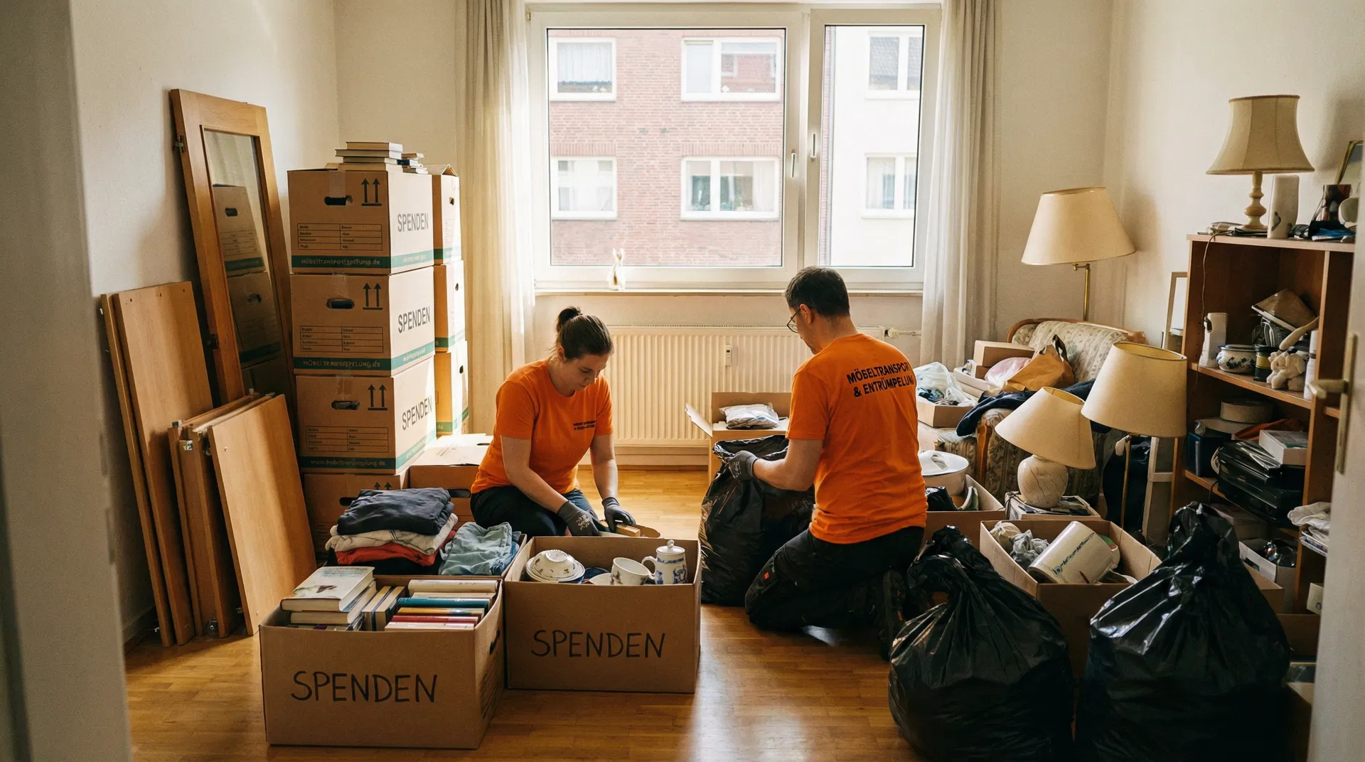 Klarschiff Team bei der Haushaltsauflösung